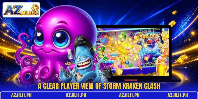 A clear player view of Storm Kraken Clash