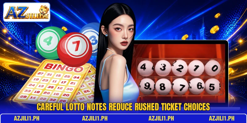 Careful lotto notes reduce rushed ticket choices