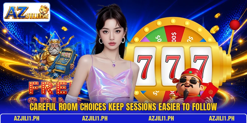 Careful room choices keep sessions easier to follow