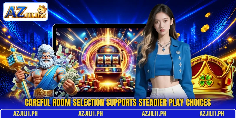 Careful room selection supports steadier play choices