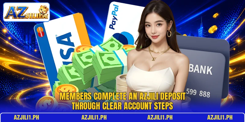 Members complete an AZJILI deposit through clear account steps
