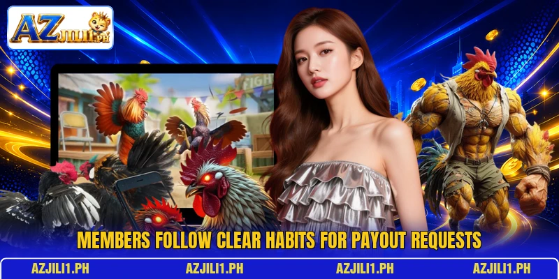 Members follow clear habits for payout requests