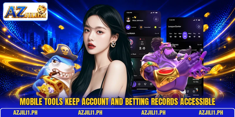 Mobile tools keep account and betting records accessible Mobile tools keep account and betting records accessible