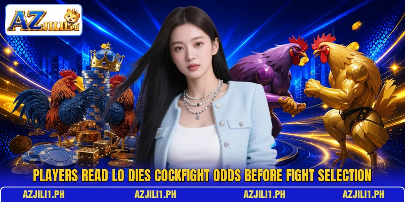 Players read lo dies cockfight odds before fight selection