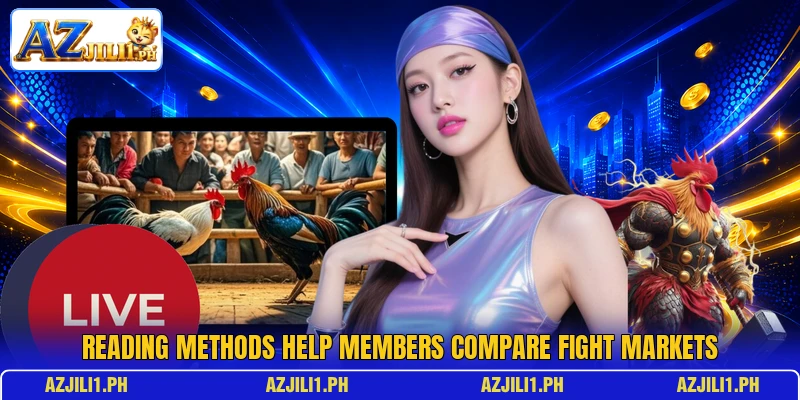Reading methods help members compare fight markets Reading methods help members compare fight markets