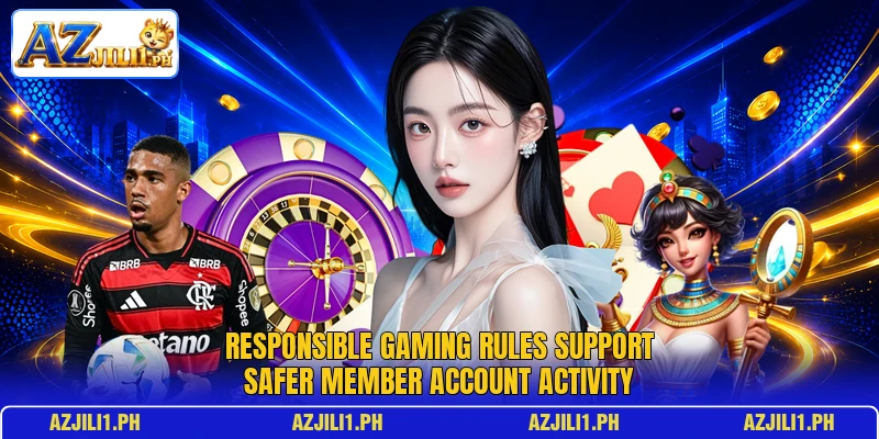Responsible gaming rules support safer member account activity