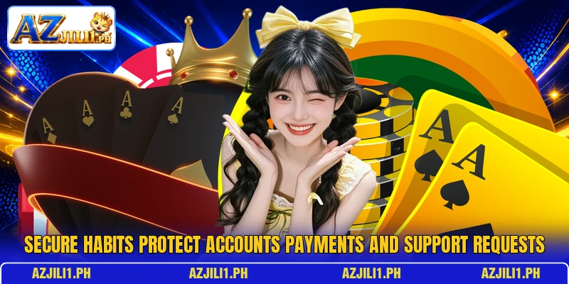 Secure habits protect accounts payments and support requests
