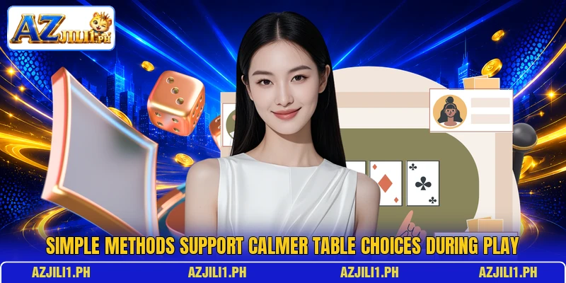 Simple methods support calmer table choices during play