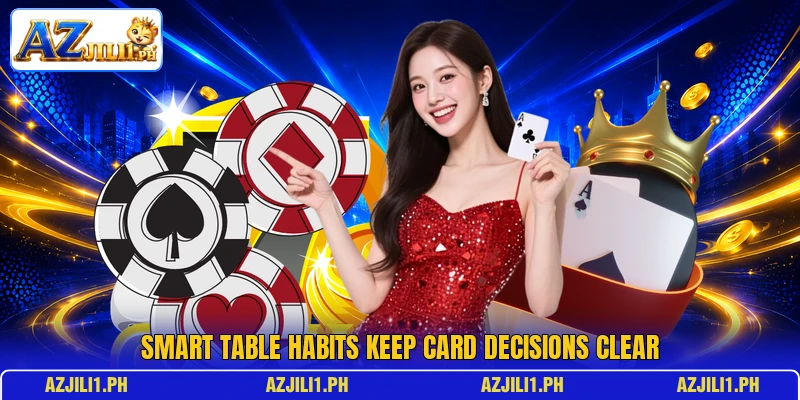 Smart table habits keep card decisions clear Smart table habits keep card decisions clear