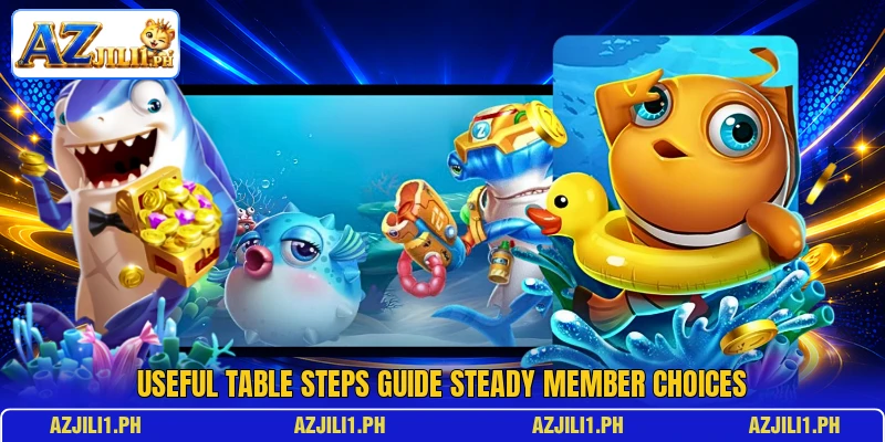 Useful table steps guide steady member choices